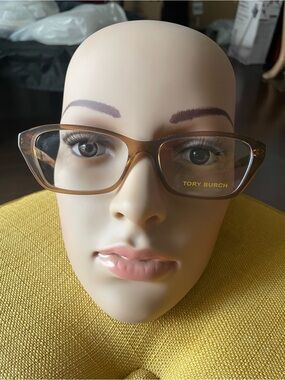 Tory Burch Amber Brown Cat-Eye Glasses